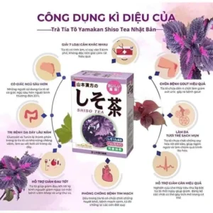 Trà Tía Tô Shiso Tea Yamakan Nhật Bản (8g x 22 gói) - Hàng Nhật nội địa