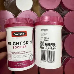 Viên uống trắng da Swisse Bright Skin Booster 60 viên của Úc VIÊN UỐNG HỖ TRỢ TRẮNG DA SWISSE BEAUTY BRIGHT SKIN 60 VIÊN CỦA ÚC