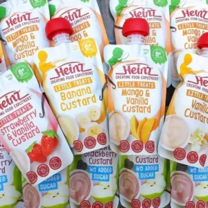 Set 10 váng sữa Heinz Custard túi 120g của Úc Váng Sữa Túi Heinz Úc Đủ Vị 120gr