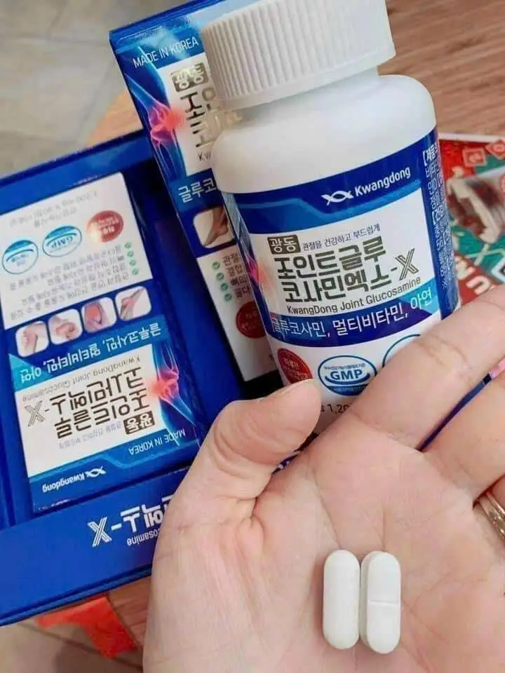 Viên uống bổ khớp Kwangdong Joint Glucosamine 180 viên của Hàn Quốc Viên Uống Bổ Khớp KwangDong Joint Glucosamine hộp 2 lọ x 90 viên