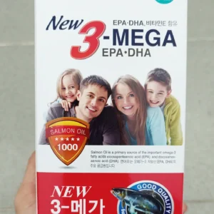 Dầu cá hồi New 3 Mega Salmon Oil 1000mg 300 viên của Hàn Quốc Viên Uống Dầu Cá Omega 3 Hàn Quốc New 3 Mega EPA DHA 1000mg 300 Viên