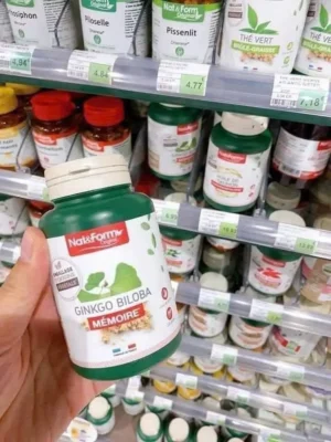 Viên bổ não Nat&Form Ginkgo Biloba Memoire Bio 200 viên
