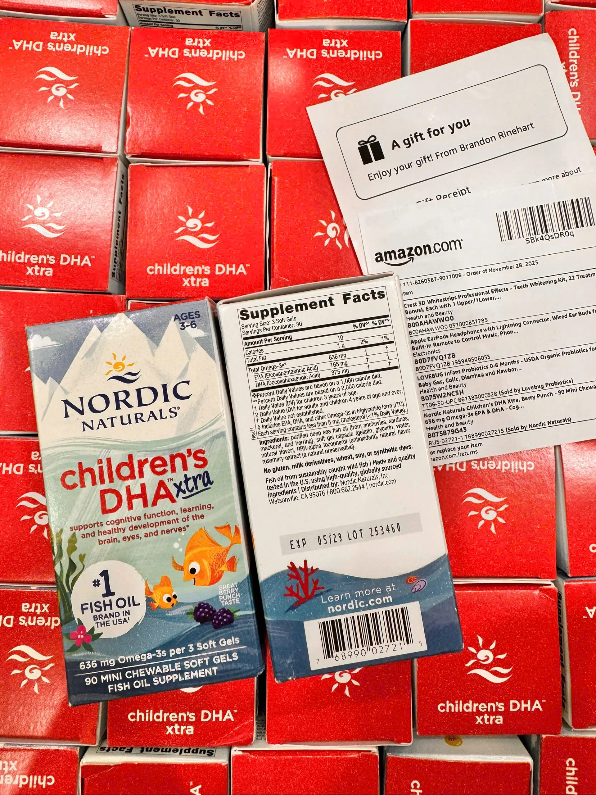 Viên nhai Nordic Naturals Children's DHA Xtra 90 viên của Mỹ Viên nhai DHA Nordic Naturals Children's DHA Xtra Ages 3-6 Berry 636 mg 90 Mini Soft Gels