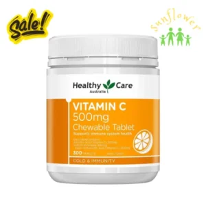 Viên nhai Vitamin C Healthy Care 300 viên của Úc