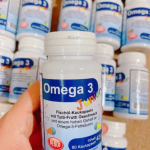 Viên nhai dầu cá Berco Omega 3 Junior bổ sung DHA, EPA