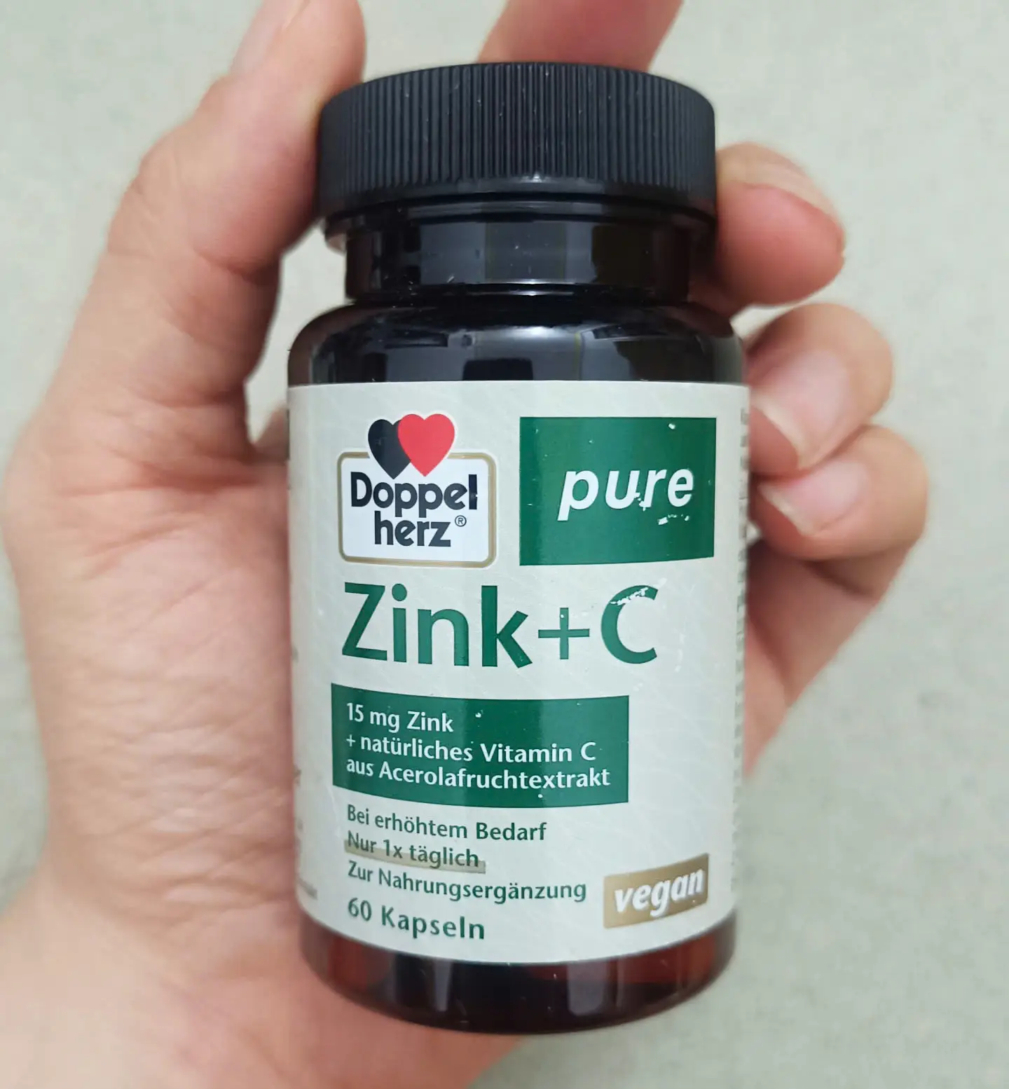 Viên uống thuần chay Doppelherz Zink + C 60 viên của Đức Viên uống Doppelherz Zink + C 60 viên thuần chay của Đức