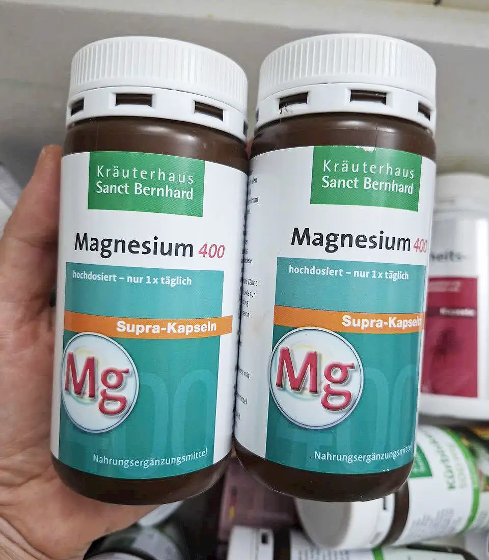 Viên uống Magnesium 400 Sanct Bernhard 300 viên của Đức Viên uống Magie hàm lượng cao 400 của Sanct Bernhard