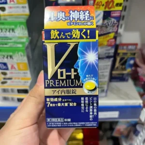 Viên uống bổ mắt V Rohto Premium Eye Oral 80 viên của Nhật Bản Viên uống bổ mắt V Rohto Premium Eye 80 viên Nội Địa Nhật