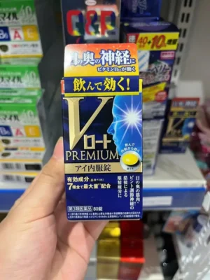 Viên uống bổ mắt V Rohto Premium Eye Oral 80 viên của Nhật Bản Viên uống bổ mắt V Rohto Premium Eye 80 viên Nội Địa Nhật