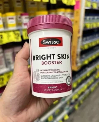 Viên uống trắng da Swisse Bright Skin Booster 60 viên của Úc Viên uống đẹp da Swisse Bright Skin Booster Úc 60 viên