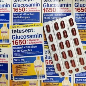 Viên uống Tetesept Glucosamin 1650 + Hyaluron + Chondroitin 40 viên của Đức Viên uống hỗ trợ xương khớp Tetesept Glucosamin 1650 40 viên