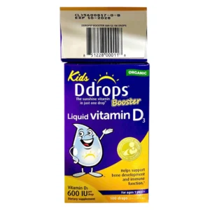 Vitamin D3 hữu cơ (dạng giọt) Kids Ddrop - Canada - Chai 100 giọt