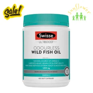 Dầu cá Swisse Odourless Wild Fish Oil 1000mg 400 viên của Úc