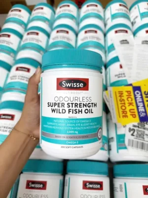 Dầu cá Swisse Ultiboost Odourless High Strength Wild Fish Oil 2000mg 200 viên