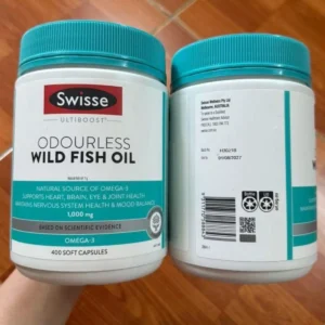 Dầu cá không mùi Swisse Ultiboost Odourless Wild Fish Oil 1000mg