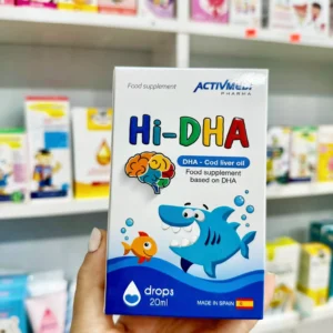 Dầu gan cá tuyết Hi-DHA ActivMedi Pharma 20ml của Tây Ban Nha HI DHA bổ sung DHA cho bé ACTIVMEDI PHARMA HiDHA