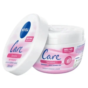 Kem dưỡng ẩm Nivea Care Sensitive chống da khô nứt nẻ cho da nhạy cảm, 200ml