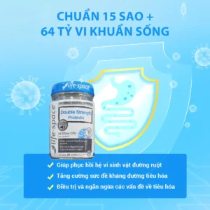 Life Space Double Strength Probiotic - Viên uống men vi sinh cho người lớn