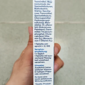 Viên uống Tetesept Magnesium Calcium 500 + Vitamin K2 + D3 2000 hộp 40 viên của Đức Magnesium Calcium 500 Vitamin K2+D3 2000 tetesept
