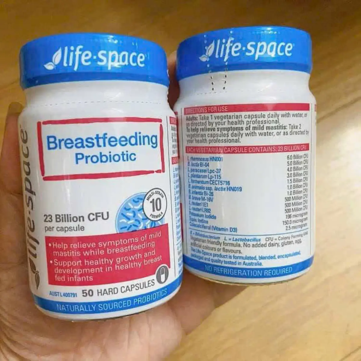 Men vi sinh sau sinh Life Space Breastfeeding Probiotic 50 viên của Úc Men vi sinh Life Space Breastfeeding Probiotic Úc 50 viên