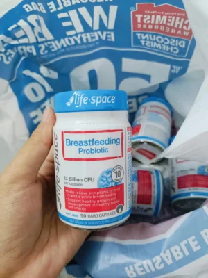 Men vi sinh sau sinh Life Space Breastfeeding Probiotic 50 viên của Úc Men vi sinh Life Space Breastfeeding Probiotic - men cho mẹ sau sinh
