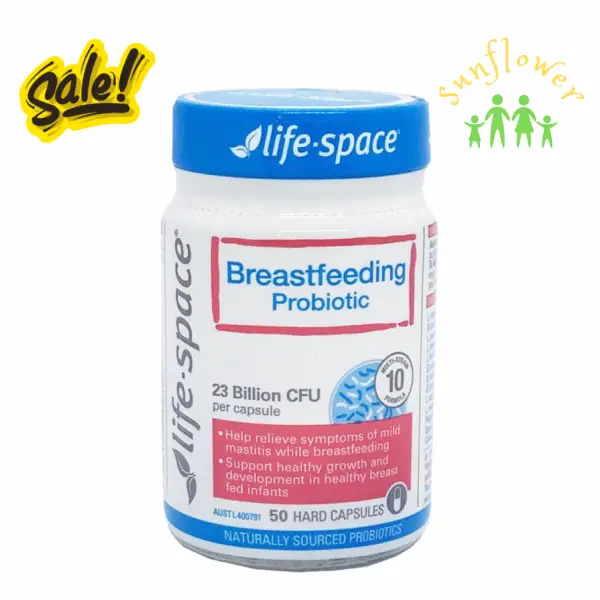 Men vi sinh sau sinh Life Space Breastfeeding Probiotic 50 viên của Úc Men vi sinh sau sinh Life Space Breastfeeding Probiotic 50 viên của Úc