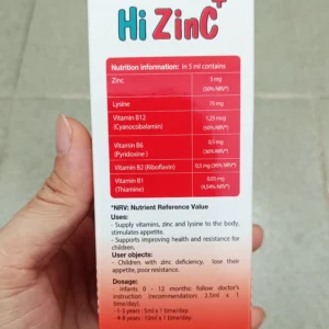 Kẽm hữu cơ Hi Zinc Appetito 100ml của Tây Ban Nha Siro Hi ZinC Appetito là sản phẩm nhập khẩu Tây Ban Nha