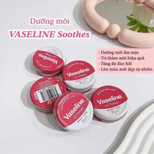 Son Dưỡng Vaseline Hộp Thiếc Màu Hồng Lip Therapy Rosy Lips 20g của Anh