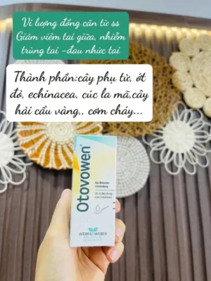 Thuốc Otovowen Đức cải thiện các triệu chứng viêm tai giữa và cảm lạnh