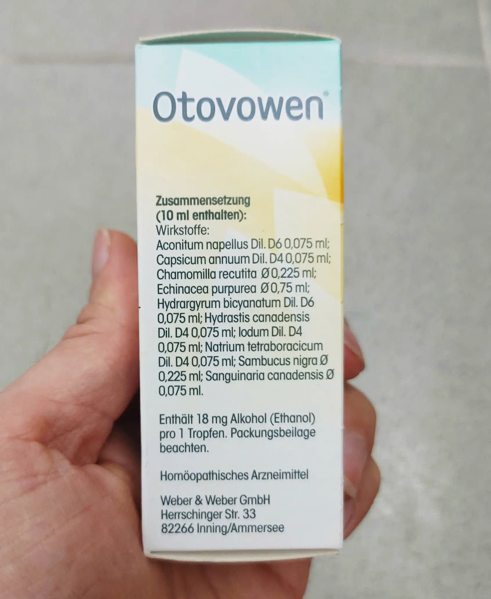 Thuốc Otovowen 30ml trị viêm tai giữa của Đức Tinh chất Otovowen