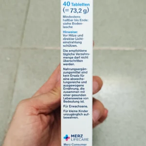 Viên uống Tetesept Magnesium Calcium 500 + Vitamin K2 + D3 2000 hộp 40 viên của Đức Viên uống Magnesium Calcium 500 Vitamin K2+D3 2000 tetesept