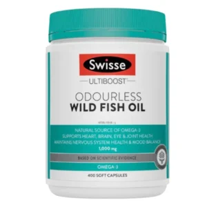 Viên uống dầu cá Swisse Ultiboost Odourless Wild Fish Oil 1000mg