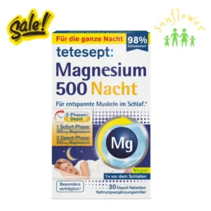 Viên uống ngủ ngon Tetesept Magnesium 500 Nacht 30 viên của Đức
