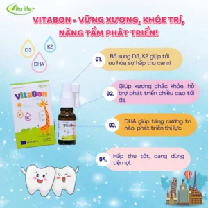 Vitamin D3K2 + DHA Vitabon Dạng Xịt