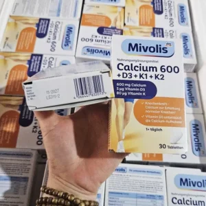Canxi Mivolis Calcium 600+D3+K hỗ trợ khung xương