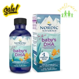 Dha cho bé sơ sinh Nordic Naturals Baby's DHA 60ml của Mỹ