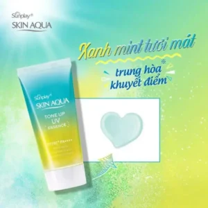 Kem chống nắng Skin Aqua Tone Up UV Essence Mint Green SPF50+ PA++++ 50g