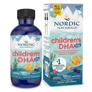 Nordic Naturals Children's DHA Xtra Liquid Fish Oil Berry Punch -- 880 mg - 2 fl oz