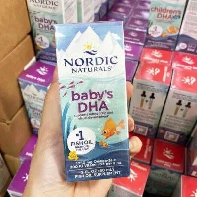 Siro bổ sung DHA cho trẻ sơ sinh đến 12 tháng Nordic Naturals baby's DHA 60ml