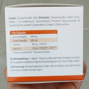 Thuốc Bổ Xương Khớp Glucosamin 500 mg Chondroitin 400 mg, 270 viên của Đức