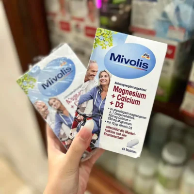 Viên uống Mivolis Magnesium Calcium D3 45 viên của Đức Viên uống Mivolis Magie Canxi D3 45 viên của Đức