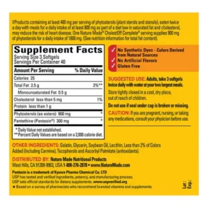 Viên uống Nature Made CholestOff Complete 120 Softgels