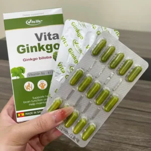 Vita Ginkgo viên uống hỗ trợ tăng cường chức năng não hộp 30 viên