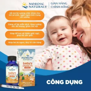 Vitamin D3 Nordic Naturals Baby's 22.5ml (từ 0 tháng)