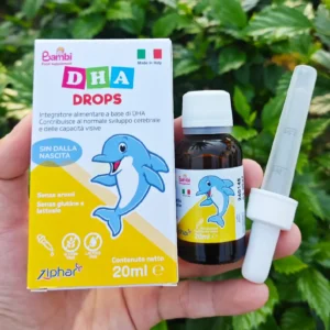 Bambi DHA Drops 20ml - Bổ sung DHA giúp trẻ phát triển não bộ và thị lực