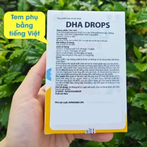 Bambi DHA Drops, DHA từ vi tảo cho bé thông minh, mắt sáng lọ 20ml