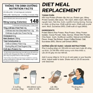 DIET MEAL MUSAKING bột dinh dưỡng thay thế bữa phụ