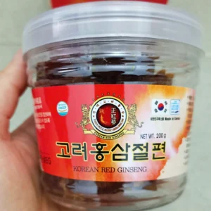 Sâm lát cốc Dream Corporation 200g của Hàn Quốc Hồng Sâm Thái Lát Tẩm Mật Ong Hàn Quốc, Hộp 200gr