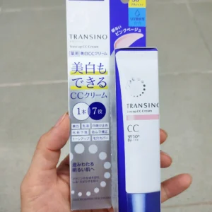 Kem nền Transino Tone Up CC Cream SPF50+ PA++++ 30g của Nhật Bản Kem CC cream Transino tone hồng SPF50+ PA+++ tuýp 30g tone sáng hồng