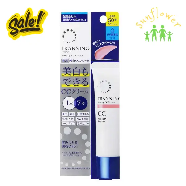 Kem nền Transino Tone Up CC Cream SPF50+ PA++++ 30g của Nhật Bản Kem nền Transino Tone Up CC Cream SPF50+ PA++++ 30g của Nhật Bản